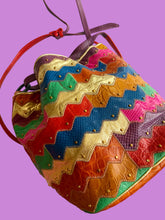 Load image into Gallery viewer, Multicolor Sharif Wearable Art Leather Purse