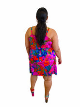 Load image into Gallery viewer, Reworked Vintage Day-glo Dress 1X-2X
