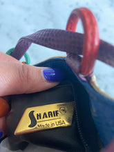 Load image into Gallery viewer, Multicolor Sharif Wearable Art Leather Purse