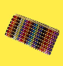 Load image into Gallery viewer, 70’s Rainbow Beaded Clutch
