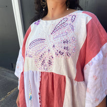 Load image into Gallery viewer, Mariposa Linen Patchwork Dress L-4X