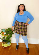 Load image into Gallery viewer, 90’s Plaid Wool Mini Skirt 16/18