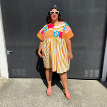 Load image into Gallery viewer, Citrus Patchwork Dress L-3X