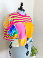 Load image into Gallery viewer, Rainbow Stripe Tee M-2X