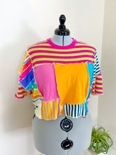 Load image into Gallery viewer, Rainbow Stripe Tee M-2X