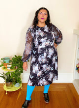 Load image into Gallery viewer, 70’s Sheer Sleeve Dress 2X/3X