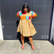Load image into Gallery viewer, Citrus Patchwork Dress L-3X