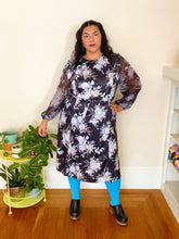 Load image into Gallery viewer, 70’s Sheer Sleeve Dress 2X/3X
