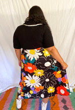 Load image into Gallery viewer, Flower Power Maxi Skirt 1X-3X
