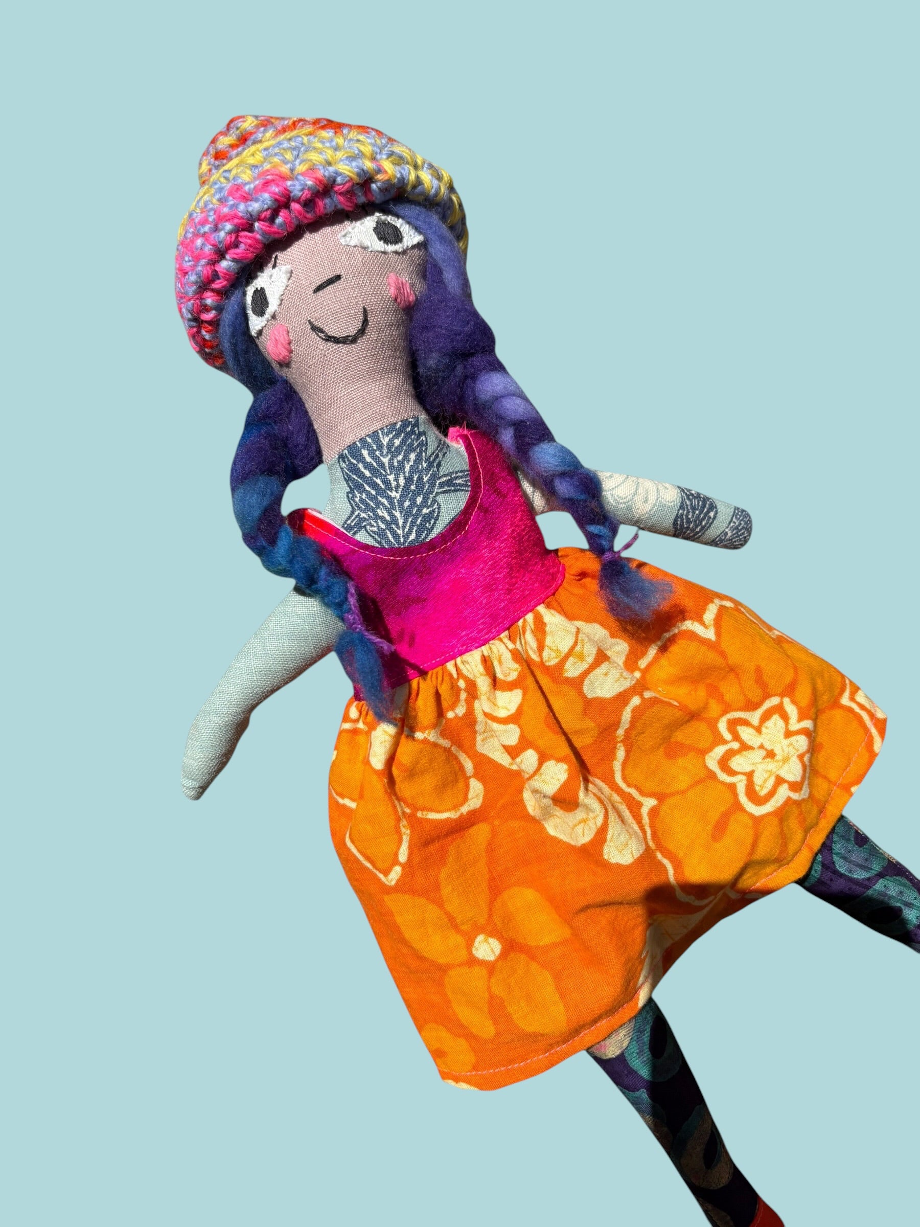 Romy 16” Cloth Art Doll