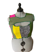 Load image into Gallery viewer, Patchwork Cut-Out Top L/XL
