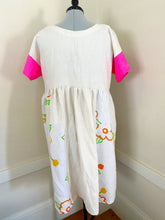 Load image into Gallery viewer, Linen and Cotton Patchwork Dress L-2X
