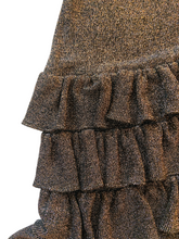 Load image into Gallery viewer, Metallic Knit Ruffle Dress S/M
