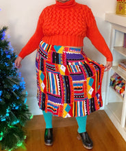 Load image into Gallery viewer, Vibrant Print Skirt 2X/3X
