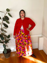 Load image into Gallery viewer, Handmade Psychedelic Maxi Skirt 2X-4X
