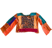 Load image into Gallery viewer, Earth Tone Patchwork Long Sleeve 2X/3X
