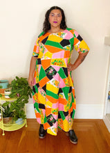 Load image into Gallery viewer, Handmade Patchwork Print Maxi Dress L/XL
