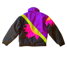Load image into Gallery viewer, Vibrant 80’s Puffer Jacket M/L
