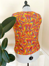 Load image into Gallery viewer, 70’s Psychedelic Rainbow Top L/XL
