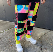 Load image into Gallery viewer, Neon Patchwork Pants 1X-2X
